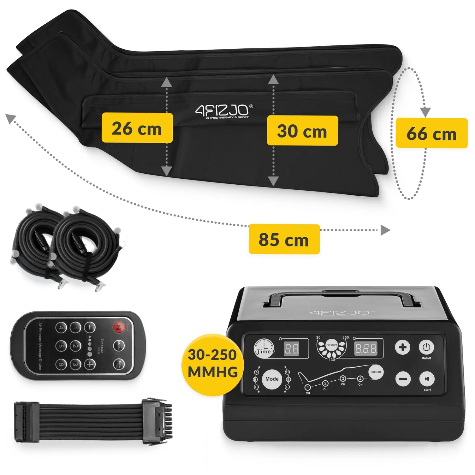 4FIZJO Aparat do drenażu limfatycznego Air Compression Therapy System MED C4 rozm. L/XL Clearance