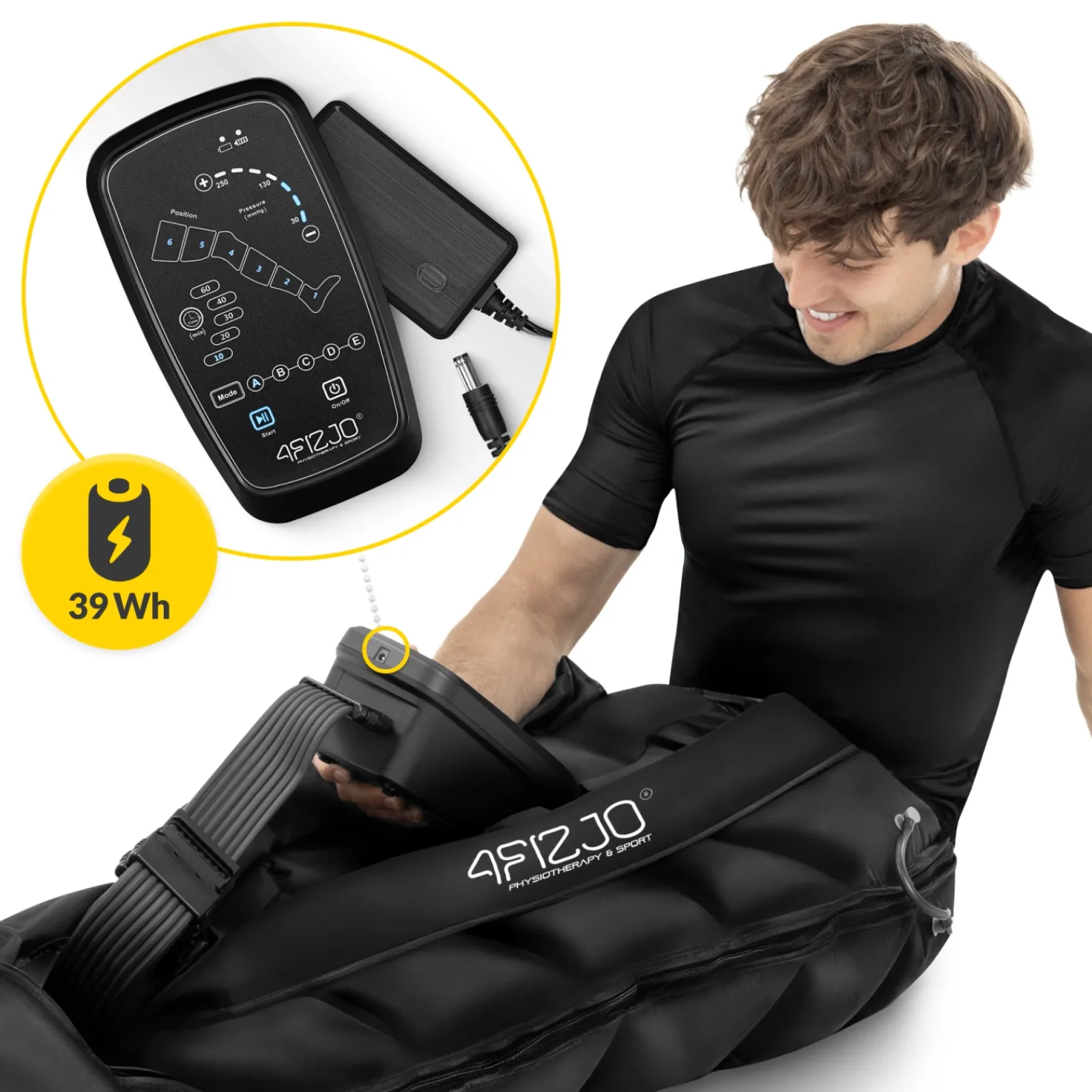 4FIZJO Aparat do drenażu limfatycznego Air Compression Therapy System PRO C6 rozm. uniwersalny Hot
