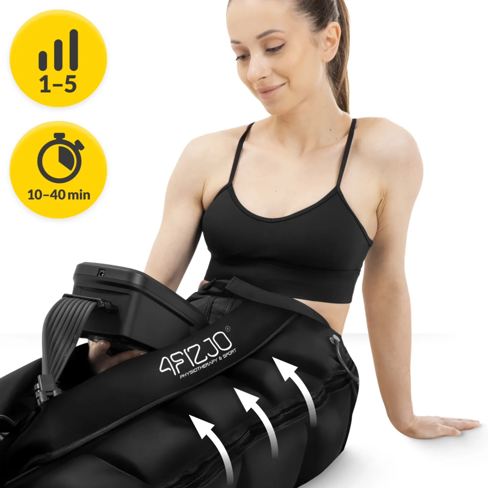 4FIZJO Aparat do drenażu limfatycznego Air Compression Therapy System PRO C6 rozm. uniwersalny Hot