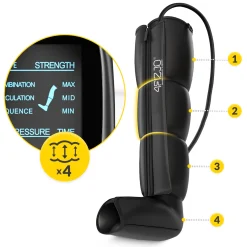 4FIZJO Aparat do drenażu limfatycznego Air Compression Therapy System LITE C4  rozm. uniwersalny Discount