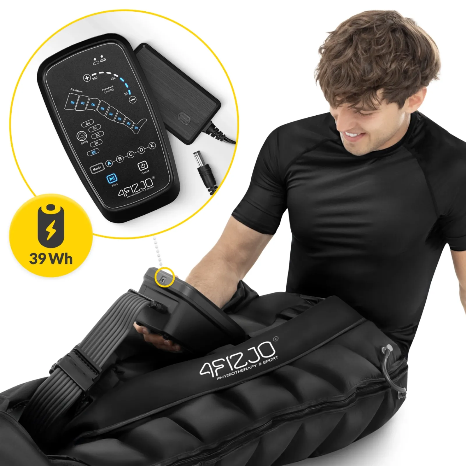 4FIZJO Aparat do drenażu limfatycznego Air Compression Therapy System PRO C8 rozm. uniwersalny Best