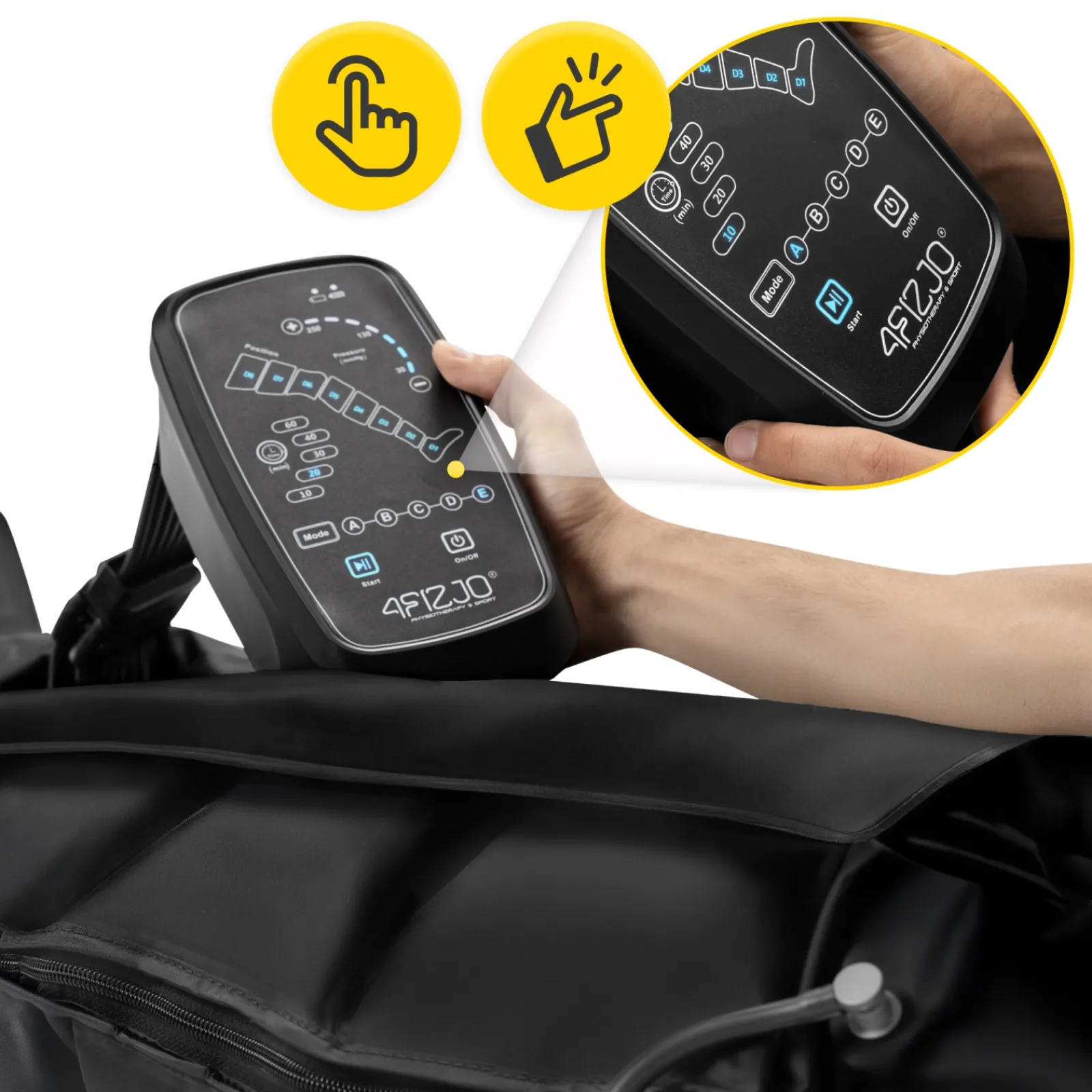 4FIZJO Aparat do drenażu limfatycznego Air Compression Therapy System PRO C8 rozm. uniwersalny Best