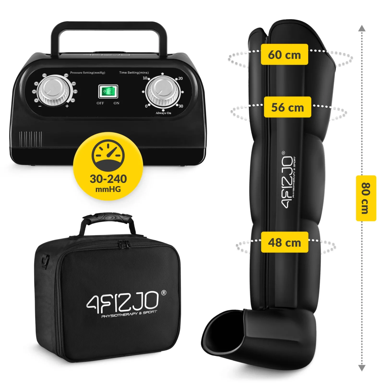4FIZJO Aparat do drenażu limfatycznego Air Compression Therapy System STD C4 rozm. S/M Clearance