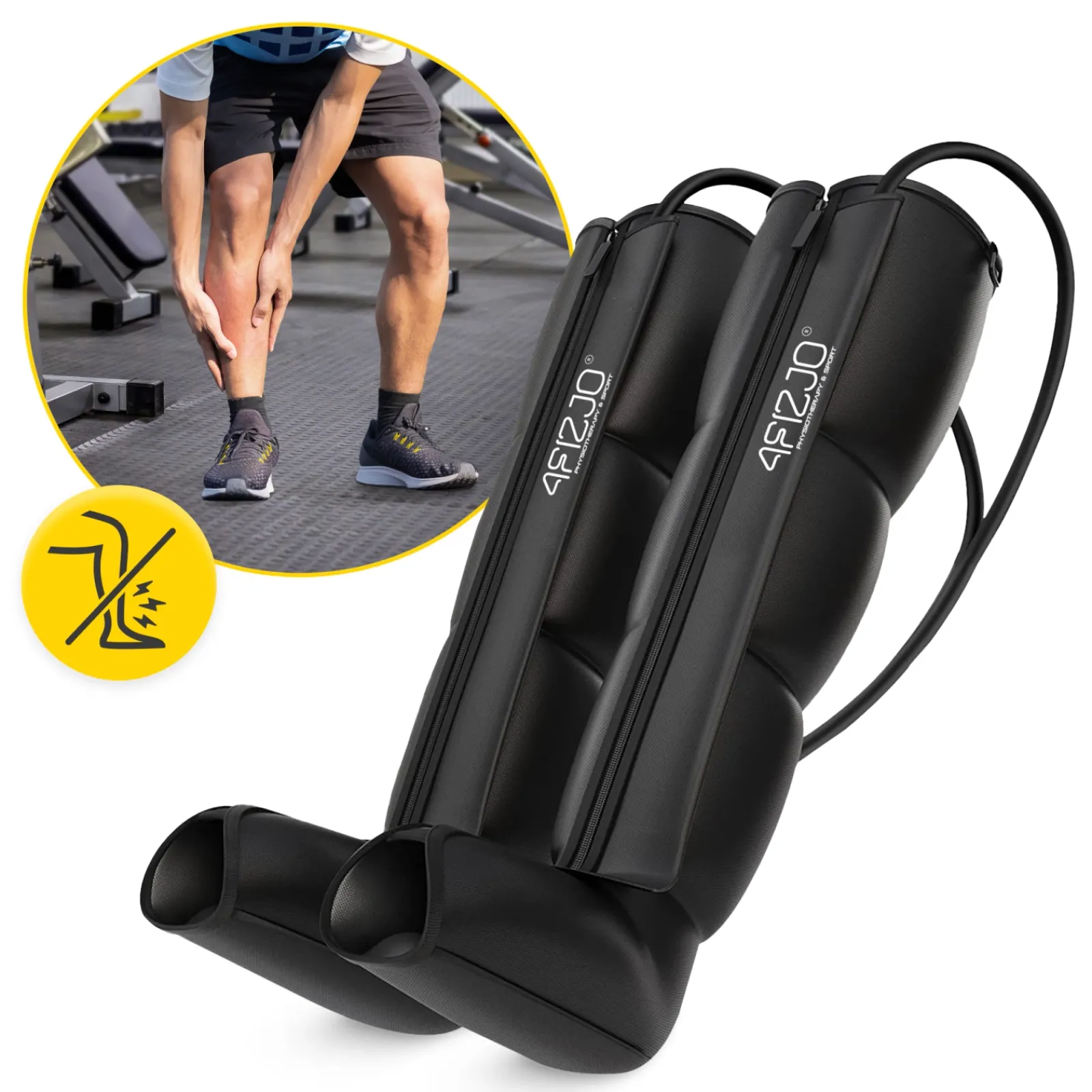 4FIZJO Aparat do drenażu limfatycznego Air Compression Therapy System ACTIVE C4 rozm. uniwersalny Clearance