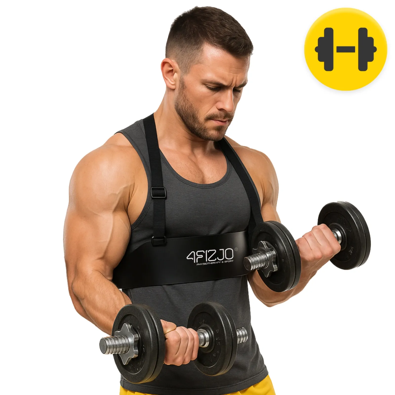 4FIZJO Arm Blaster przyrząd do ćwiczenia bicepsów Outlet