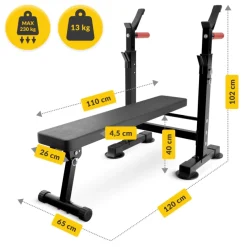 4FIZJO Ławeczka treningowa do ćwiczeń ze stojakiem PRO+ Outlet