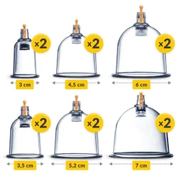 4FIZJO Bańki chińskie bezogniowe próżniowe 12 szt. Clearance