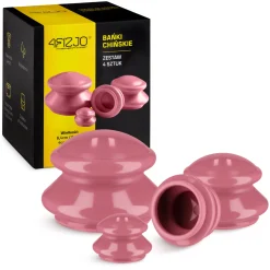 4FIZJO Bańki chińskie gumowe 4 szt. różowe Outlet