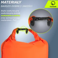 4FIZJO Bojka asekuracyjna do pływania z suchą kieszenią 2w1 TSUNAMI pomarańczowa Sale