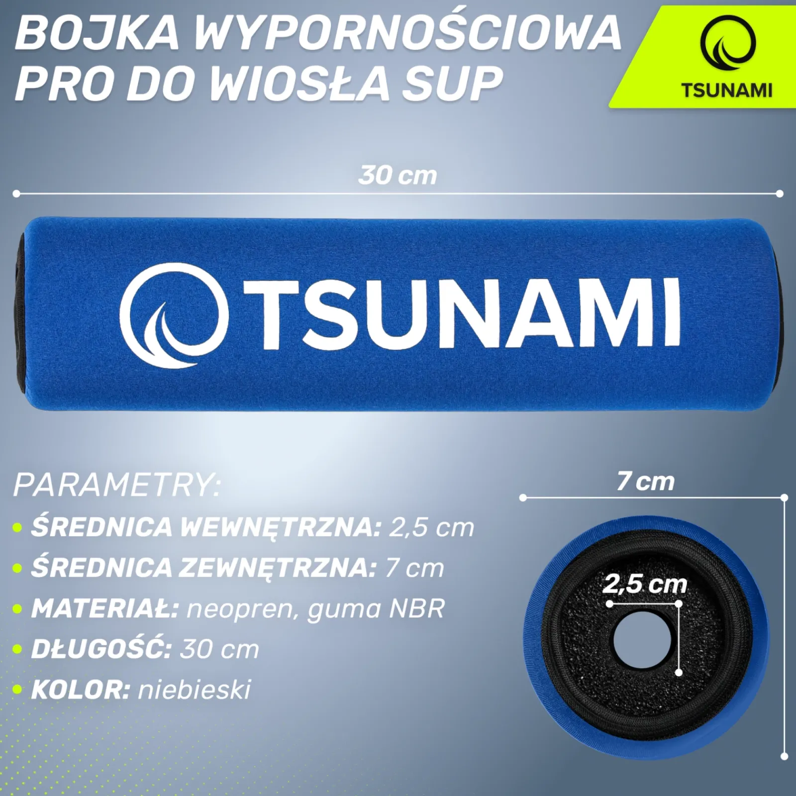4FIZJO Bojka wypornościowa pływak do wiosła SUP PRO niebieski Clearance