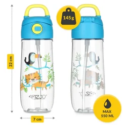 4FIZJO Butelka na wodę dla dzieci DŻUNGLA 550 ml Hot