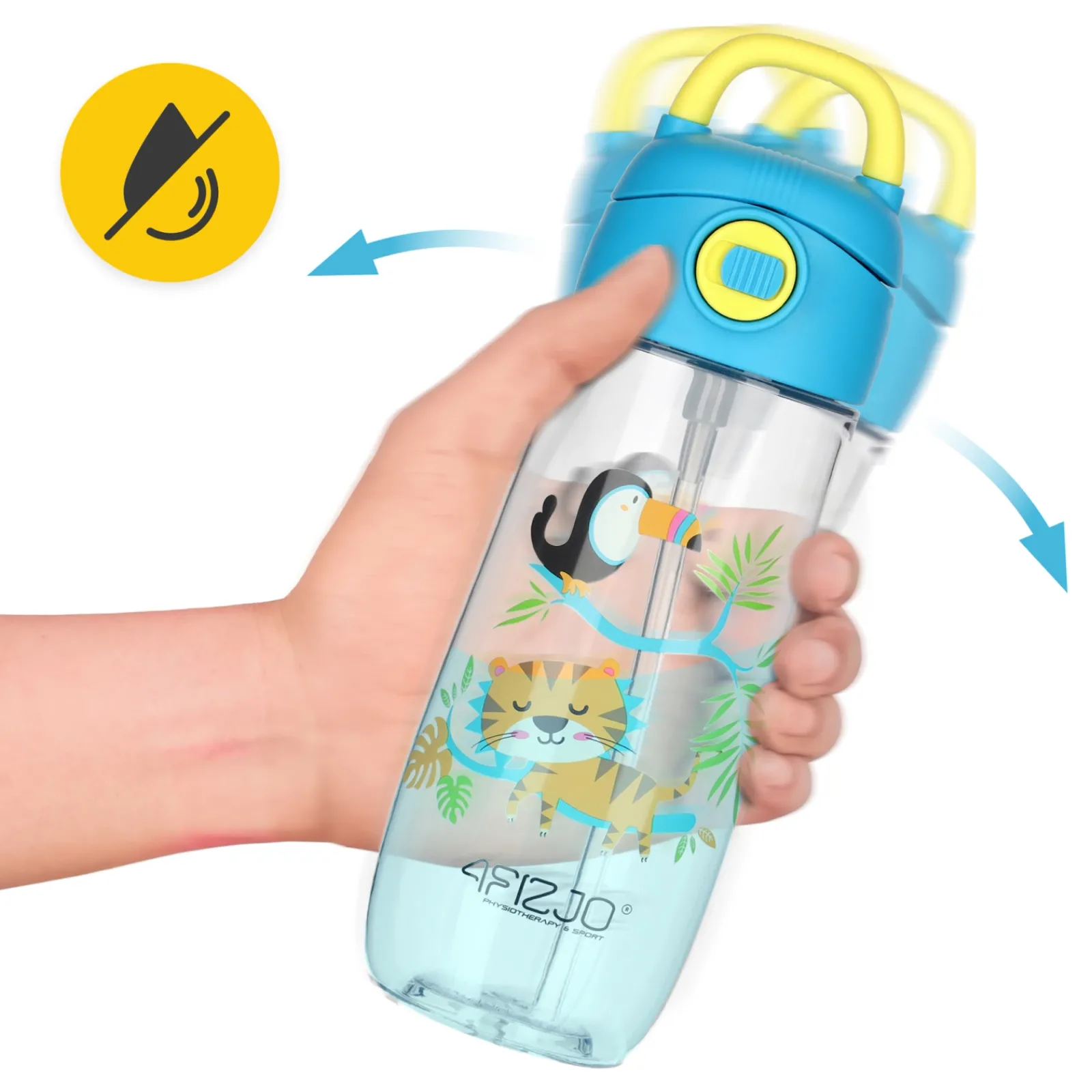 4FIZJO Butelka na wodę dla dzieci DŻUNGLA 550 ml Hot
