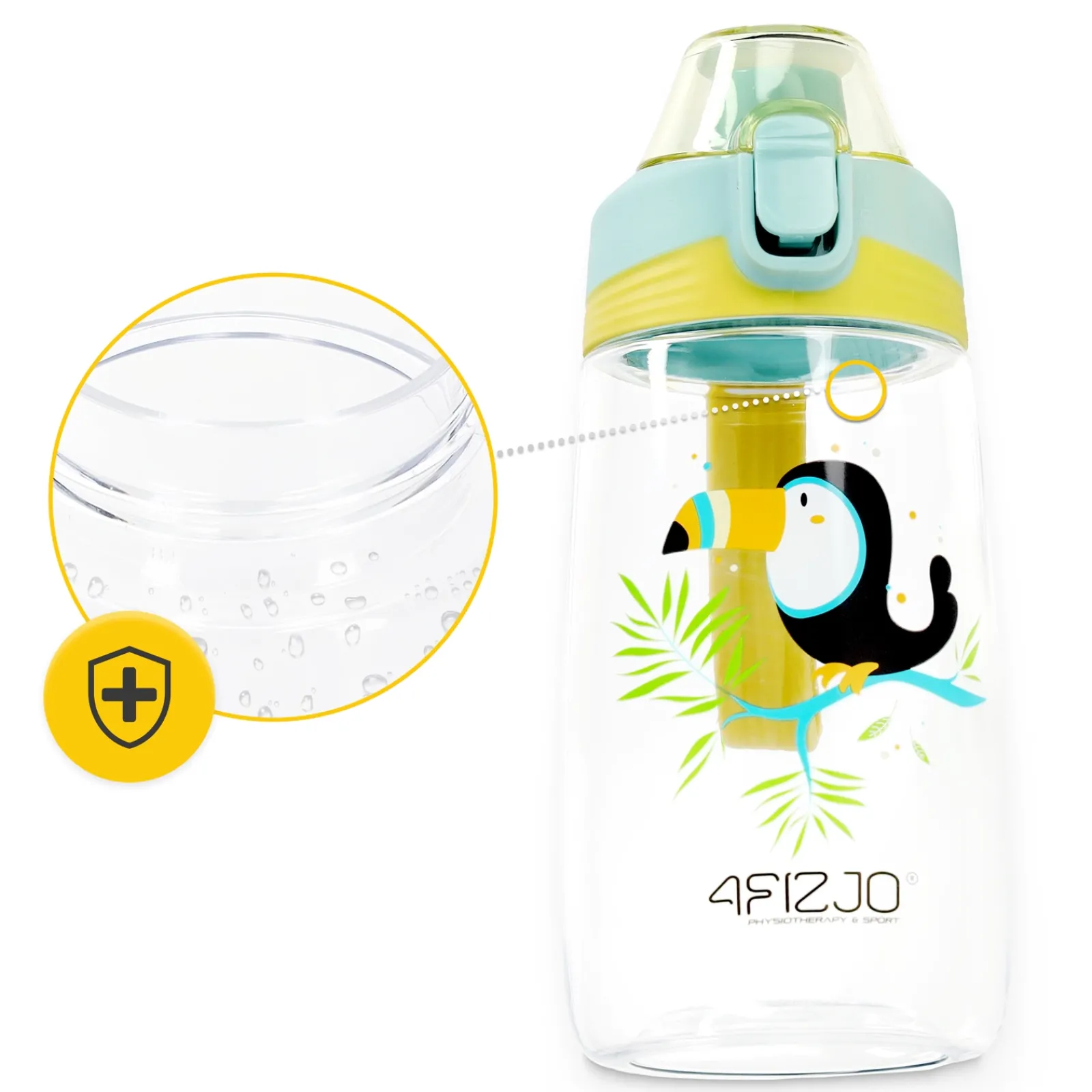 4FIZJO Butelka na wodę dla dzieci TUKAN 500 ml Discount