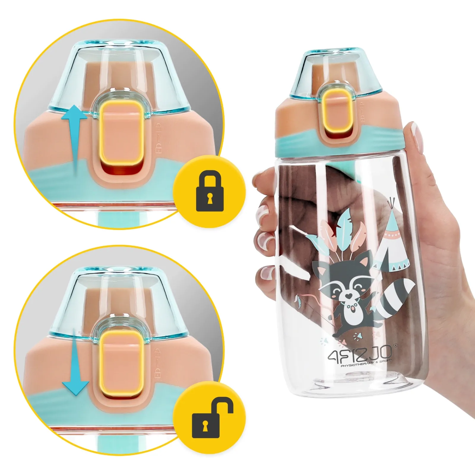 4FIZJO Butelka na wodę dla dzieci SZOP 500 ml Clearance