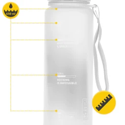 4FIZJO Butelka sportowa na wodę 650 ml szara