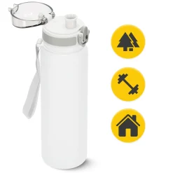 4FIZJO Butelka sportowa na wodę 650 ml szara
