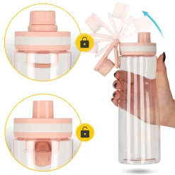 4FIZJO Butelka sportowa na wodę 850 ml różowa New