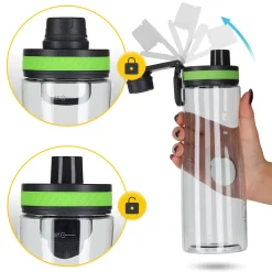 4FIZJO Butelka sportowa na wodę 850 ml zielona Outlet