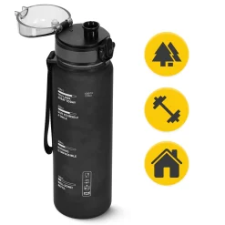 4FIZJO Butelka sportowa na wodę 650 ml czarna