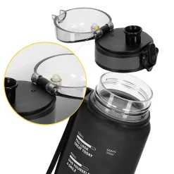 4FIZJO Butelka sportowa na wodę 650 ml czarna