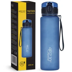 4FIZJO Butelka sportowa na wodę 650 ml niebieska Hot
