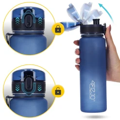 4FIZJO Butelka sportowa na wodę 650 ml niebieska Hot