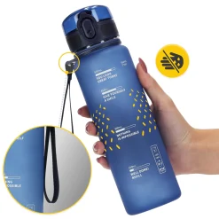4FIZJO Butelka sportowa na wodę 650 ml niebieska Hot
