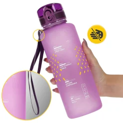 4FIZJO Butelka sportowa na wodę 1L różowa Outlet