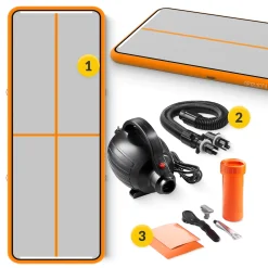 4FIZJO Ścieżka akrobatyczna AIR MAT 5 x 2 x 0,2 m z pompką Hot