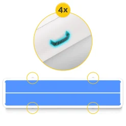 4FIZJO Ścieżka akrobatyczna AIR MAT PRO 8 x 2 x 0,3 m z pompką Discount