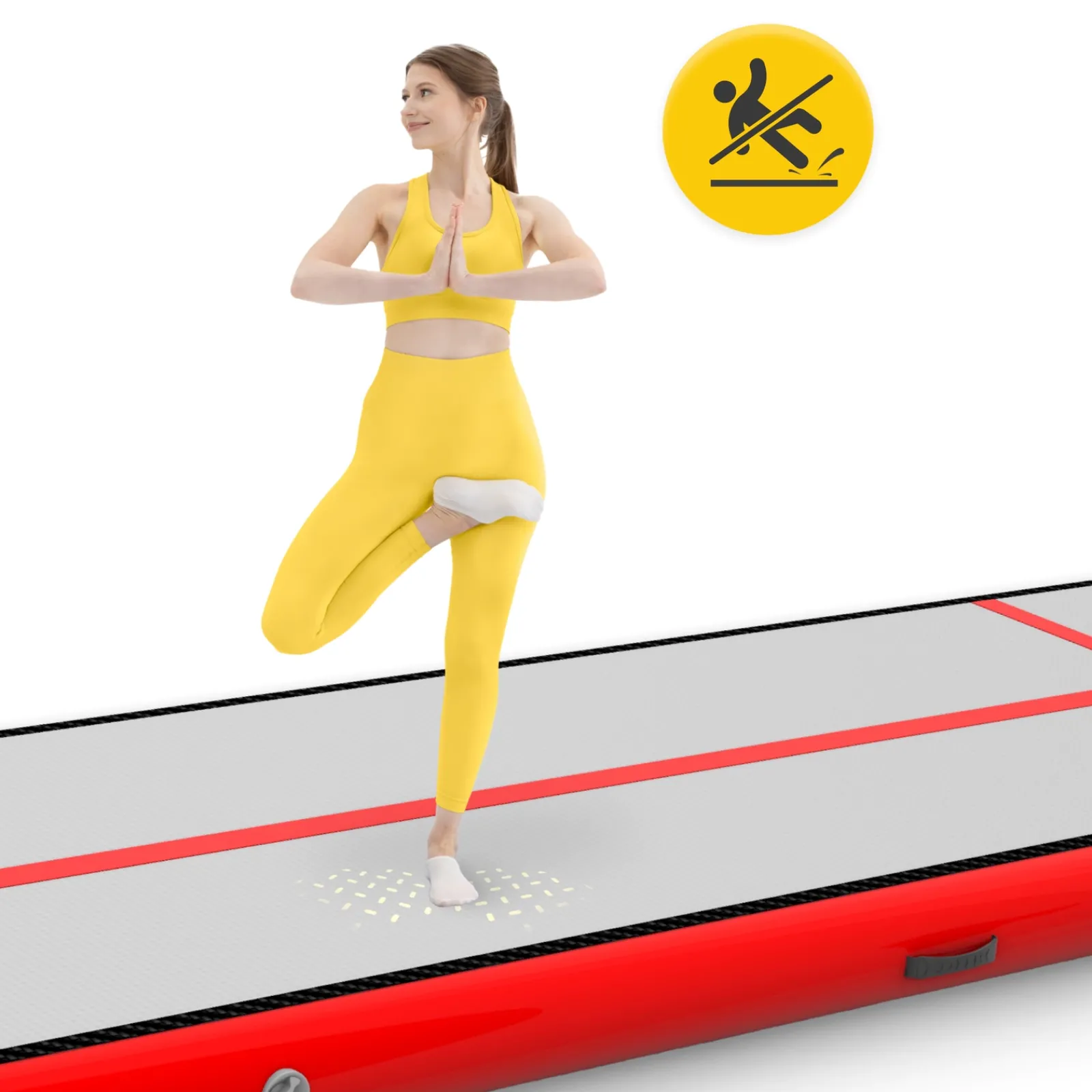 4FIZJO Ścieżka akrobatyczna AIR MAT 6 x 1 x 0,15 m z pompką Clearance