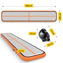 4FIZJO Ścieżka akrobatyczna AIR MAT 5 x 1 x 0,15 m Online