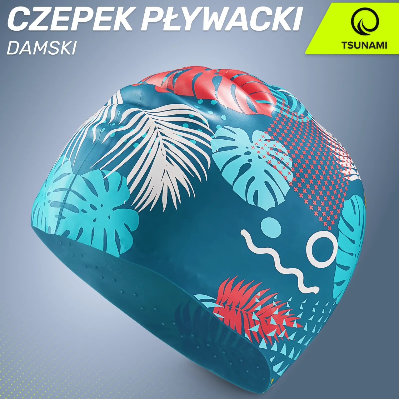 4FIZJO Czepek na basen damski TSUNAMI LEAFS Clearance