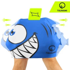 4FIZJO Czepek na basen dla dzieci TSUNAMI SHARK niebieski Hot