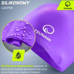 4FIZJO Czepek na basen unisex TSUNAMI fioletowy Discount