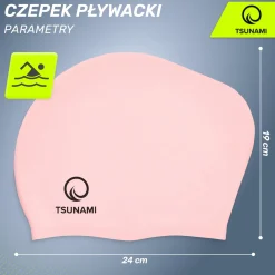 4FIZJO Czepek na basen unisex TSUNAMI różowy Outlet