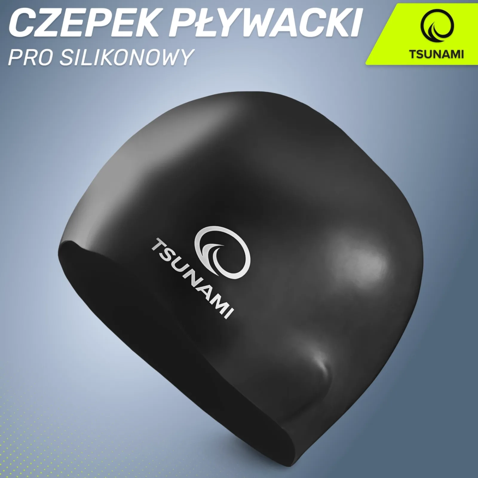 4FIZJO Czepek na basen unisex TSUNAMI PRO czarny Hot