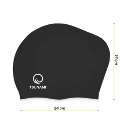 4FIZJO Czepek na basen unisex TSUNAMI czarny Hot