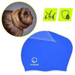4FIZJO Czepek na basen unisex TSUNAMI granatowy
