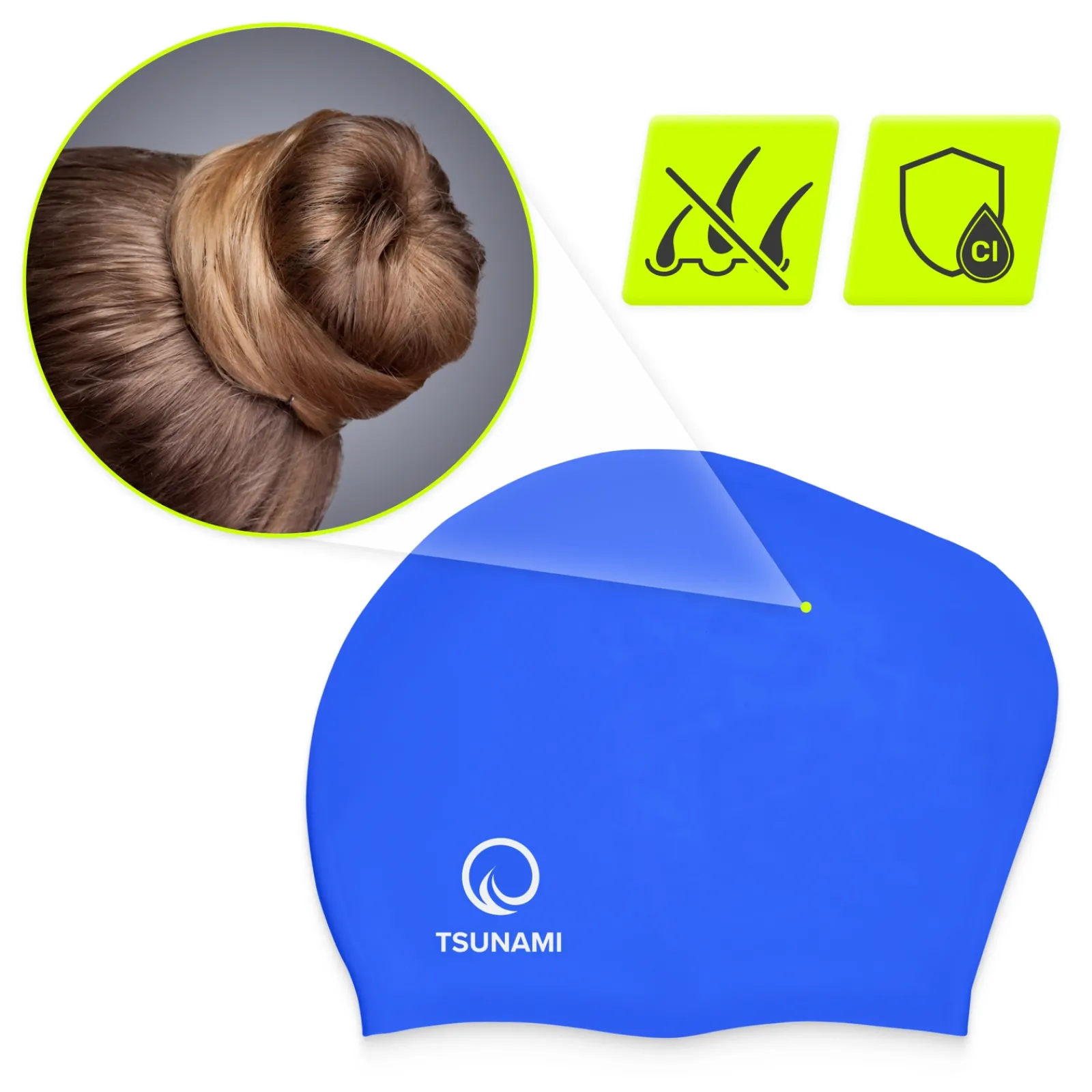 4FIZJO Czepek na basen unisex TSUNAMI granatowy