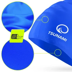 4FIZJO Czepek na basen unisex TSUNAMI granatowy