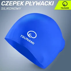 4FIZJO Czepek na basen unisex TSUNAMI granatowy