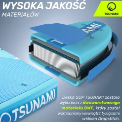 4FIZJO Deska SUP TSUNAMI paddle board 320 cm T02 New