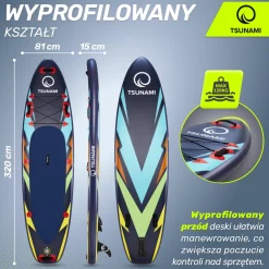 4FIZJO Deska SUP TSUNAMI paddle board 320 cm T08 Hot