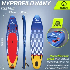 4FIZJO Deska SUP TSUNAMI paddle board 350 cm T04