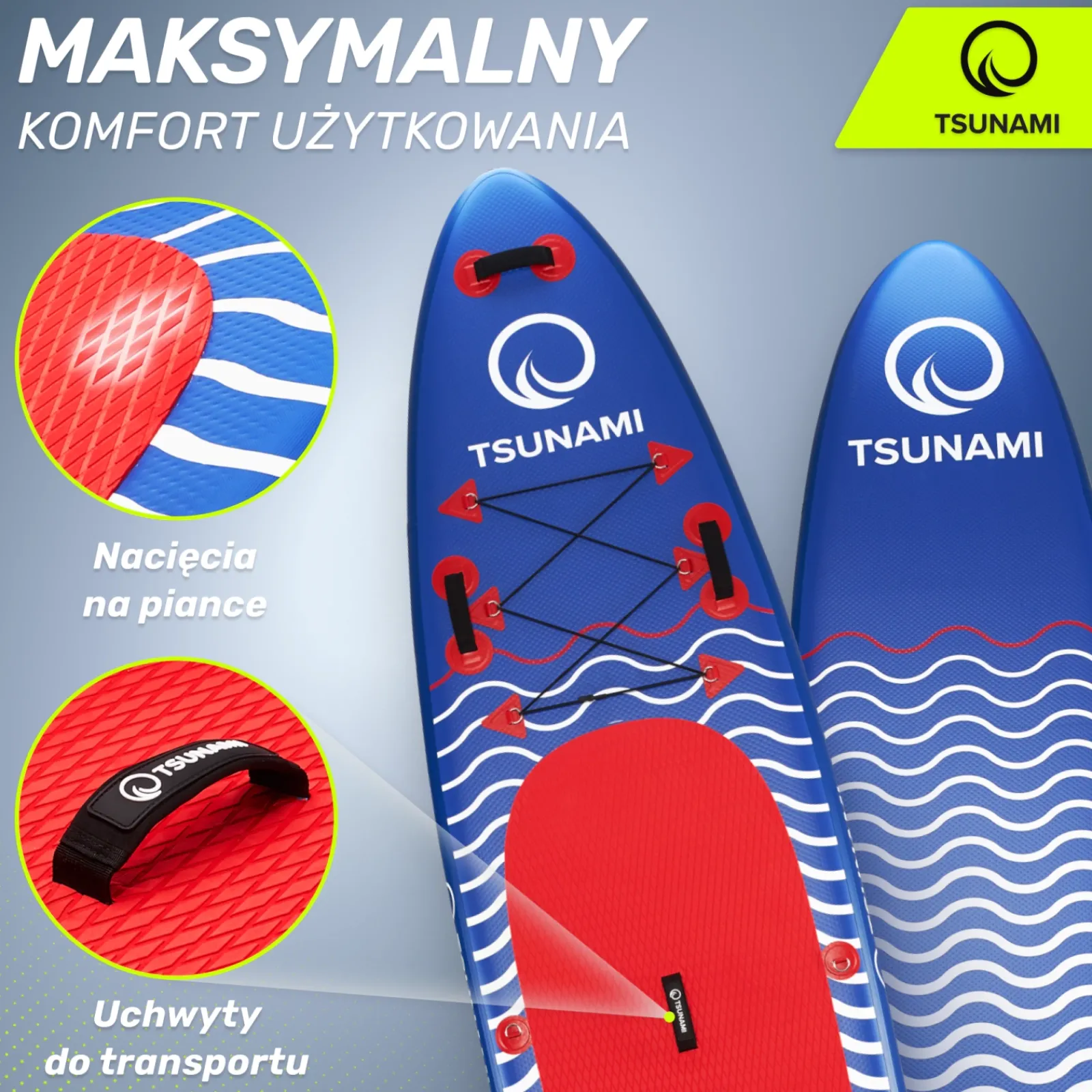 4FIZJO Deska SUP TSUNAMI paddle board 350 cm T04
