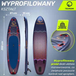 4FIZJO Deska SUP TSUNAMI paddle board 350 cm T05
