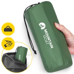 4FIZJO Dmuchany materac turystyczny jednoosobowy samopompujący Mountain Goat khaki Sale