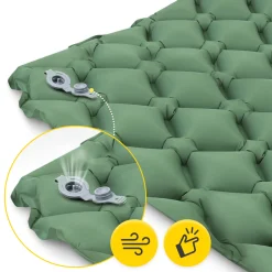 4FIZJO Dmuchany materac turystyczny jednoosobowy Mountain Goat khaki Discount