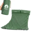 4FIZJO Dmuchany materac turystyczny dwuosobowy samopompujący Mountain Goat khaki Hot